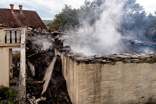 Professional Fire Damage Repair technician working in Fairfax, VA